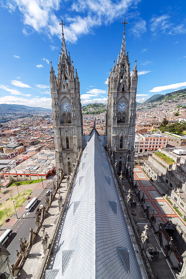 Quito Basilica Vertical Photograph by Jess Kraft - Fine Art America