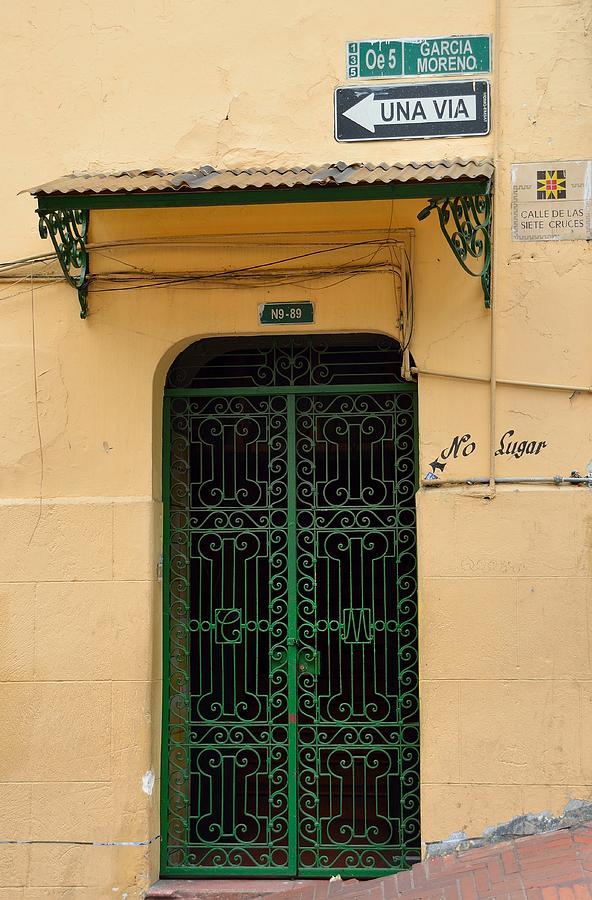 Quito Old Town Door Photograph by Steven Richman