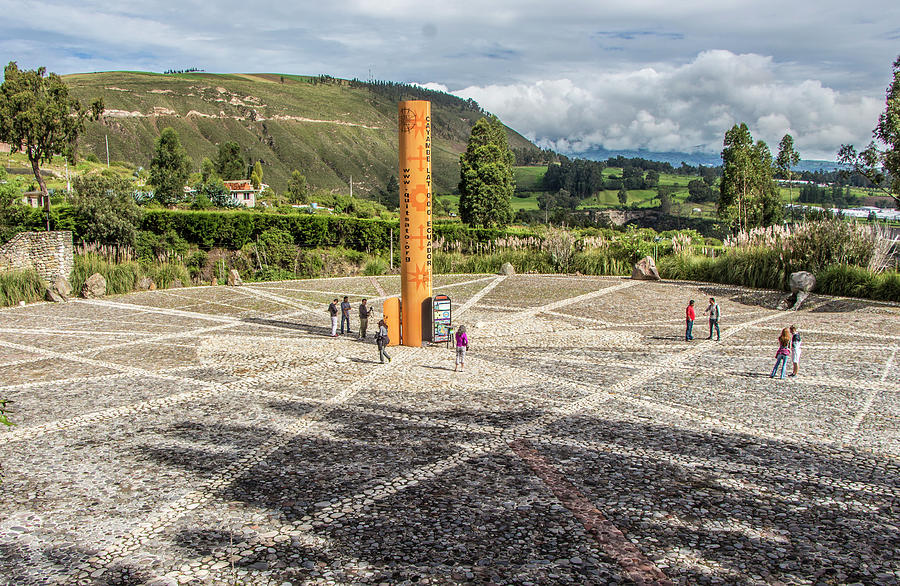 Quitsato Sundial, Cayambe, Ecuador Photograph by Venetia Featherstone-Witty