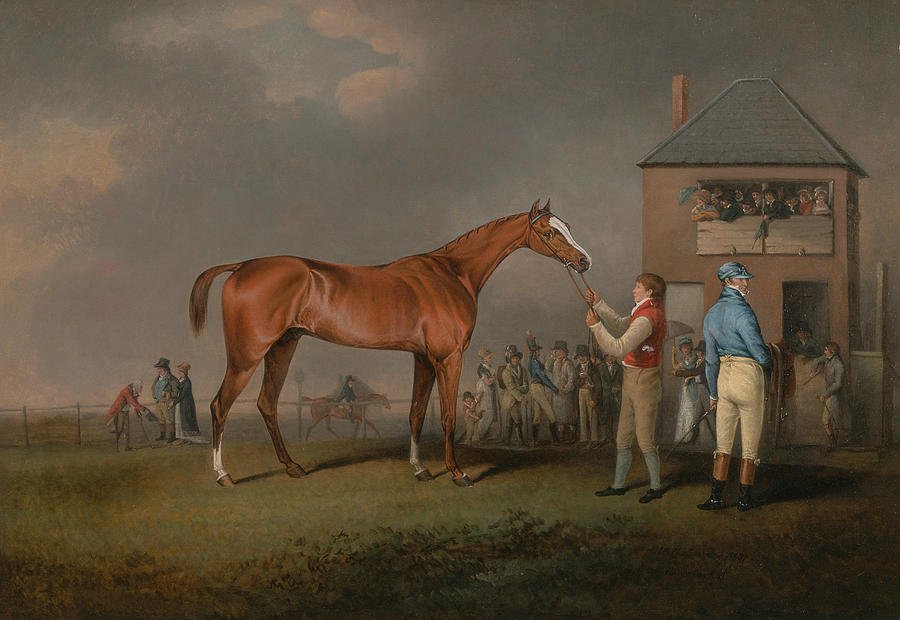 Quiz, After His Last Race at Newmarket Painting by Henry Bernard Chalon