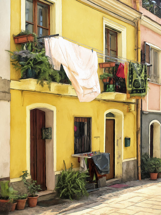 Quiet Afternoon in Calabria Painting by Dominic Piperata