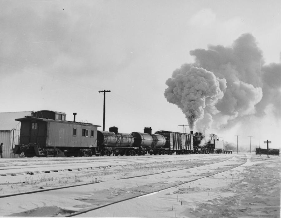 R-1 Locomotive in Cold Weather Photograph by Chicago and North Western Historical Society