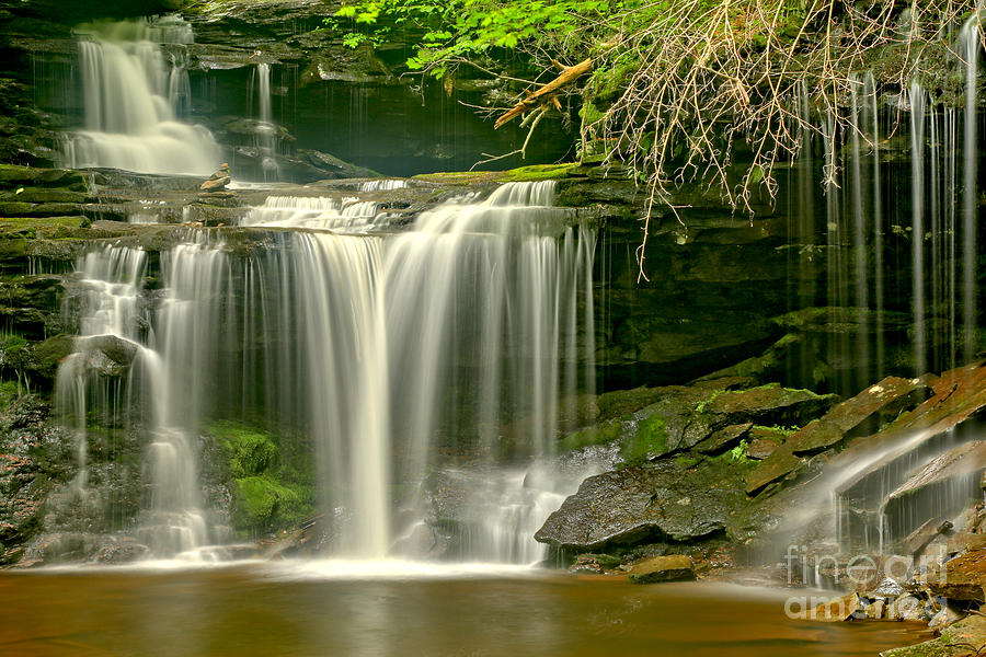 R B Ricketts Streaming Falls Photograph by Adam Jewell