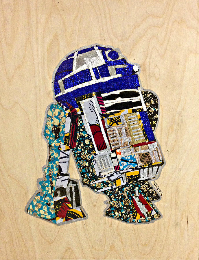 R2-D2 Star Wars Afrofuturist Collection Tapestry - Textile by Apanaki Temitayo M