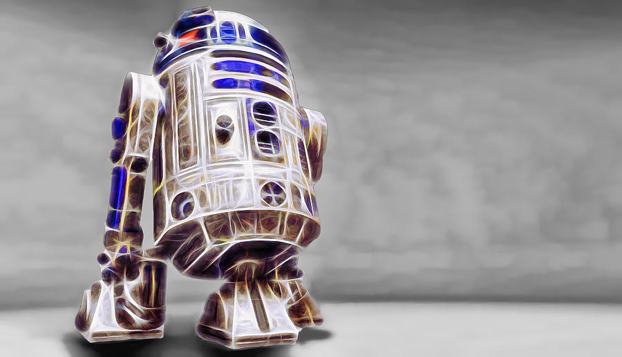 Star Wars Digital Art - R2 Feeling Good by Scott Campbell