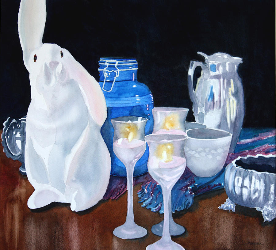 Still Life Painting - Rabbit Ears by Ally Benbrook