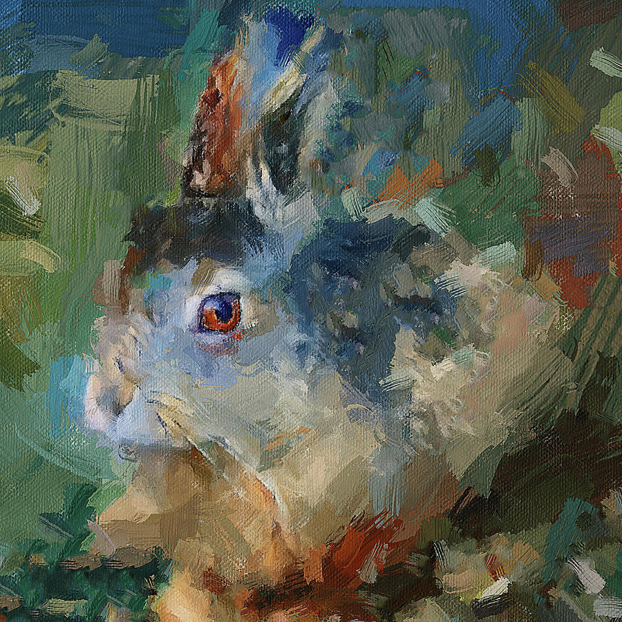 Rabbit Impression Digital Art by Yury Malkov