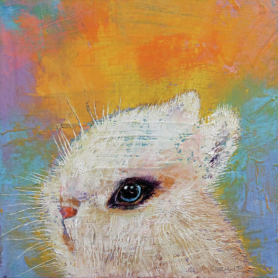 Rabbit Painting by Michael Creese