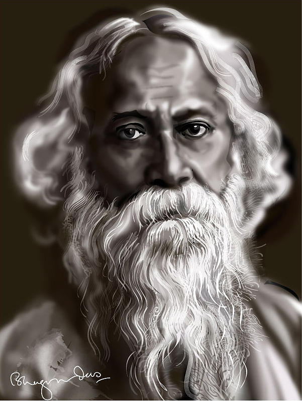 NPG 6697; Rabindranath Tagore - Portrait - National Portrait Gallery