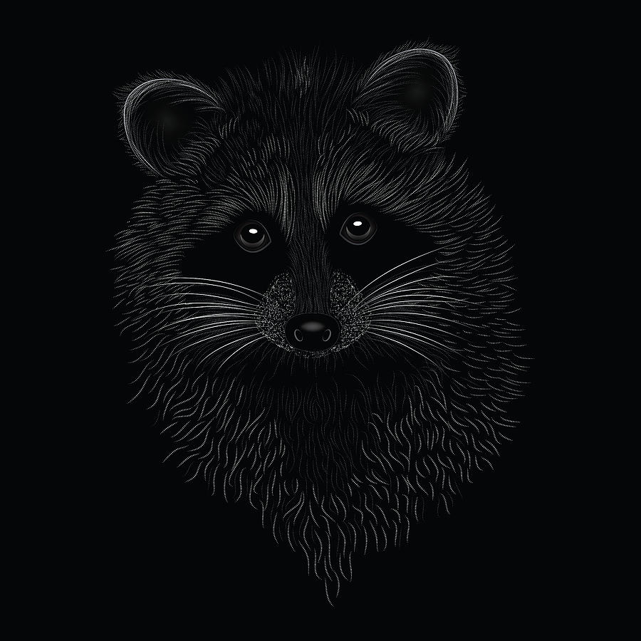 Raccoon Spirit Animal Digital Art by Serena King