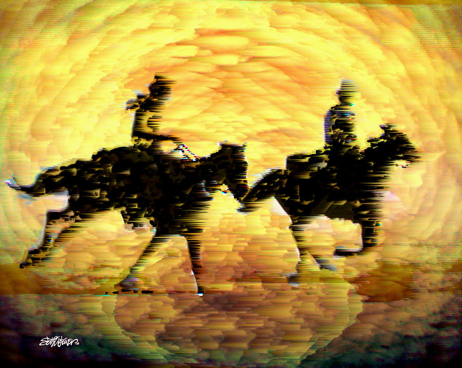 Race Across the Desert Digital Art by Seth Weaver Race Across the Desert Digital Art by Seth Weaver