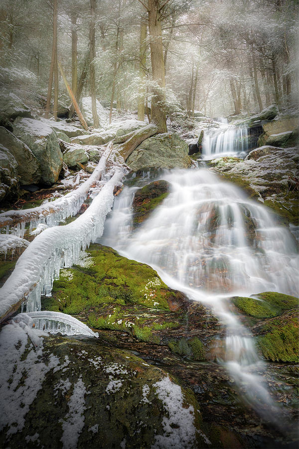 Race Brook Falls Ice Photograph by Bill Wakeley