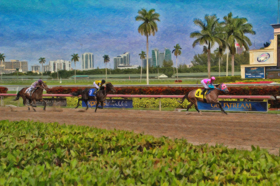 Race Day - TRK20158642 Painting by Dean Wittle