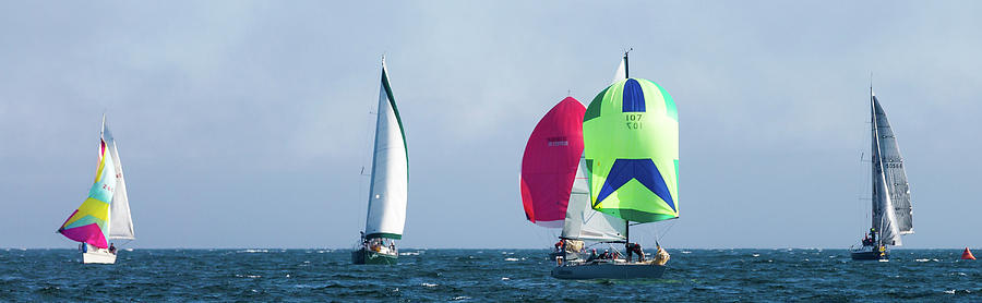 Sailing Photograph - Race Night by Linda Ryma Sailing Photograph - Race Night by Linda Ryma