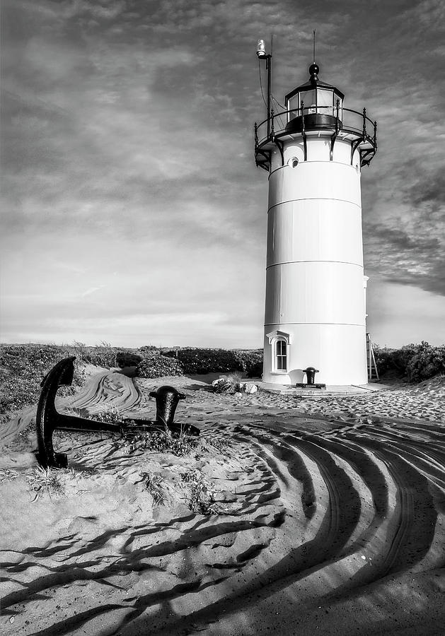 Race Point Light Provincetown MA BW Photograph by Susan Candelario