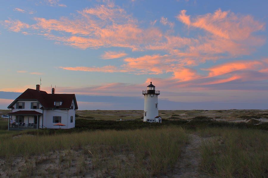 Race Point Lighthouse Sunset Photograph