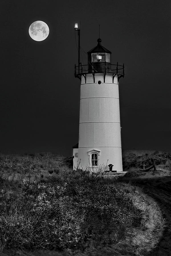 Race Point P-Town MA BW Photograph by Susan Candelario