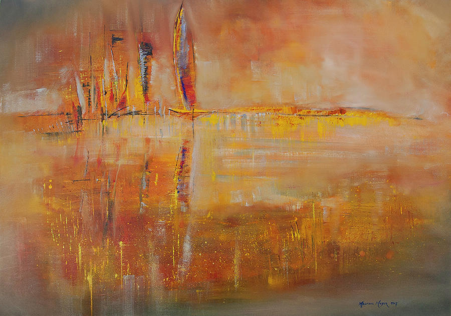 Abstract Painting - Race Reflections by Melanie Meyer