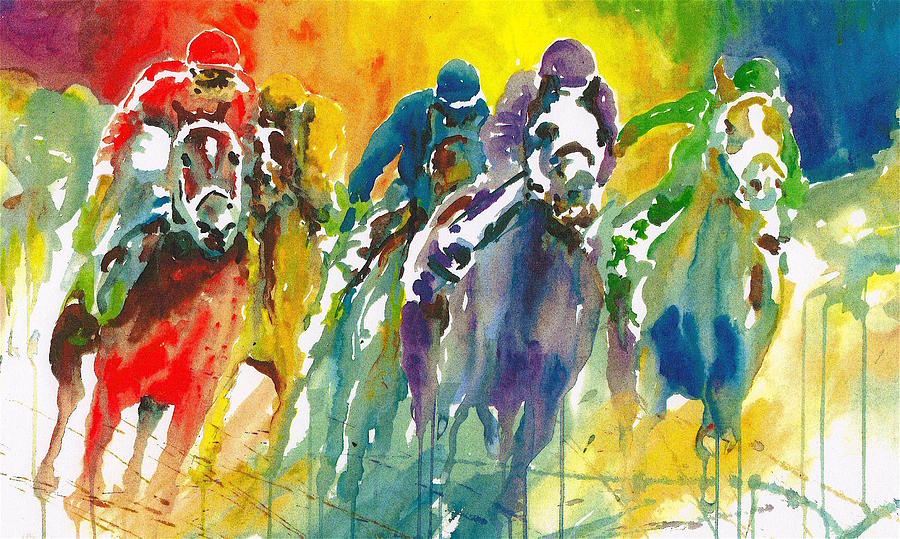 Race Painting - Race Spectrum by Marilynne Bradley