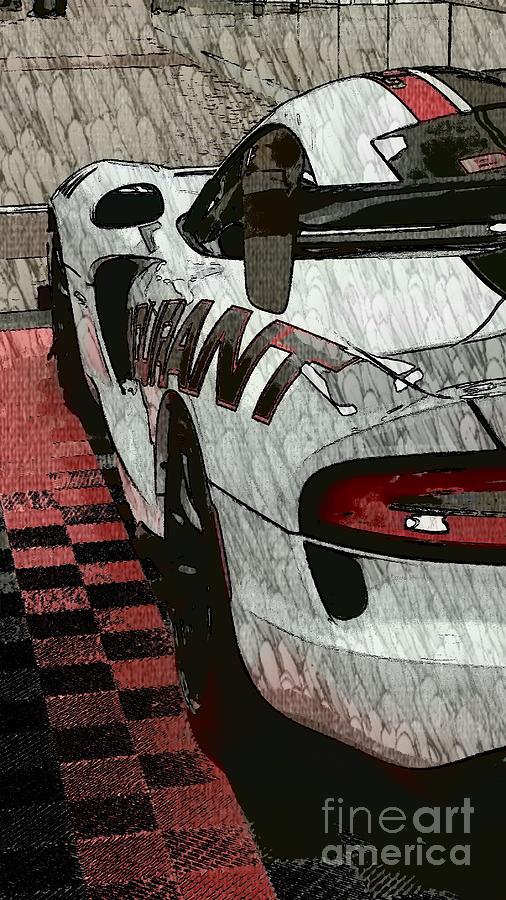 Racecar Digital Art by Dan Stone