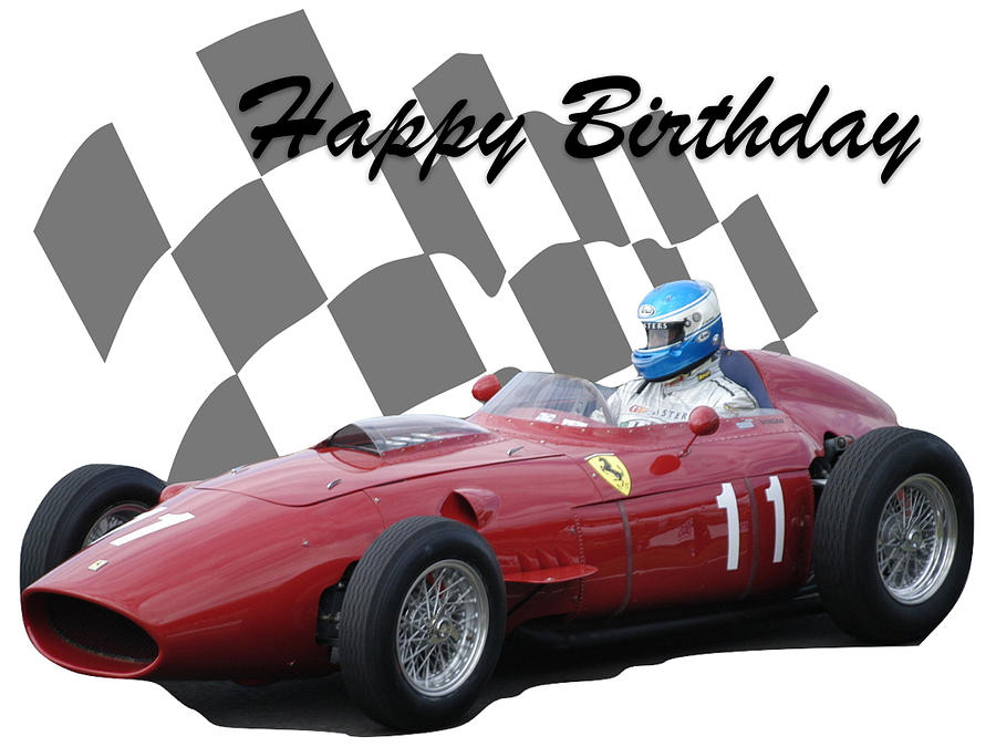 Racing Car Birthday Card 2 Photograph by John Colley