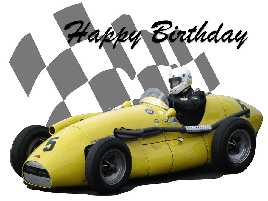 Racing Car Birthday Card 4 Photograph by John Colley