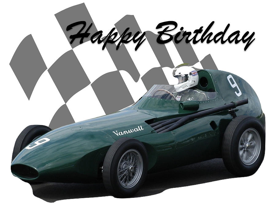 Racing Car Birthday Card 5 Photograph by John Colley