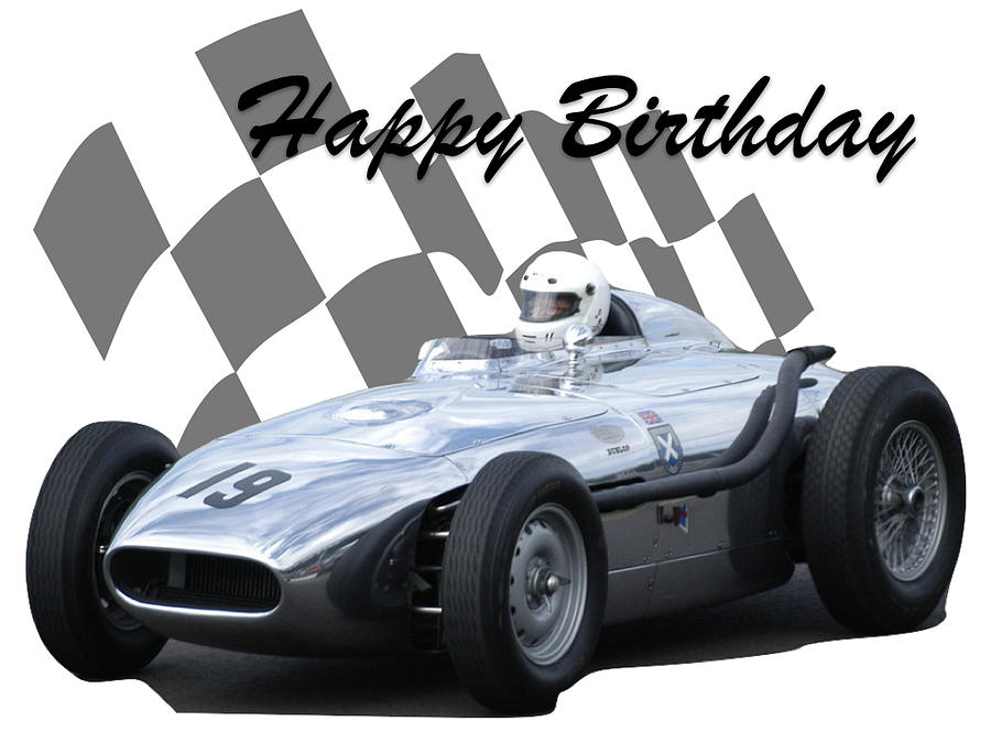Racing Car Birthday Card 7 Photograph by John Colley