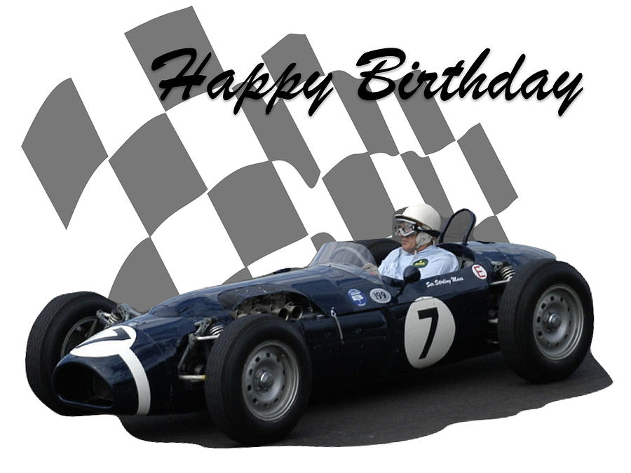 Racing Car Birthday Card 8 Photograph by John Colley