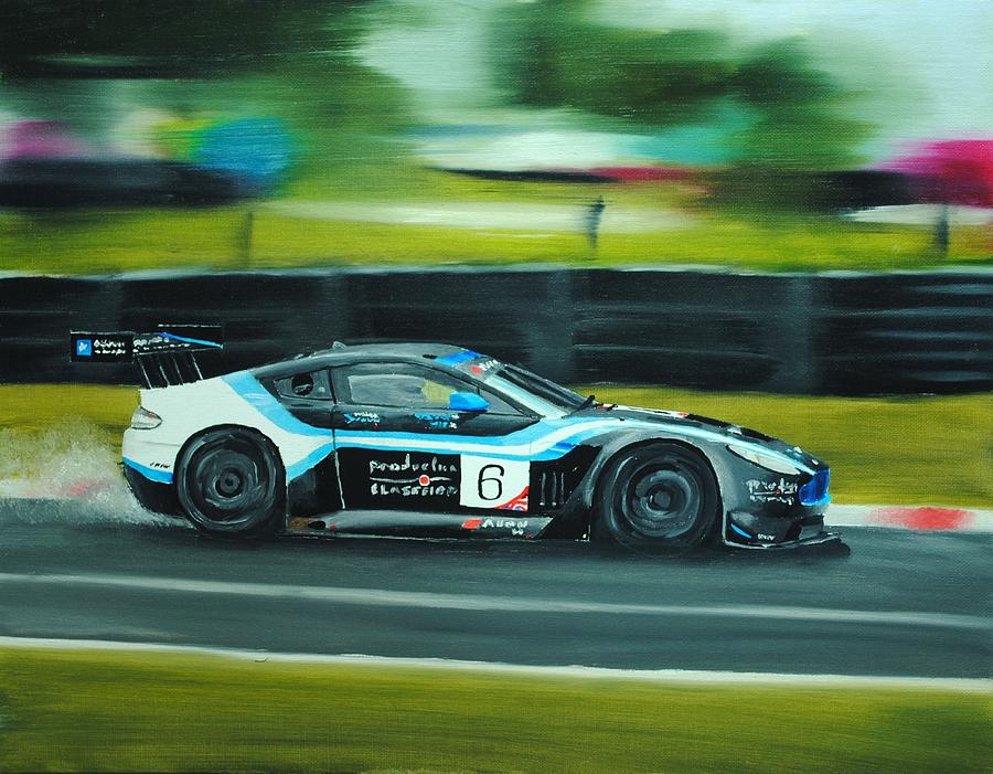 Oil Painting - Racing Car by Nolan Clark