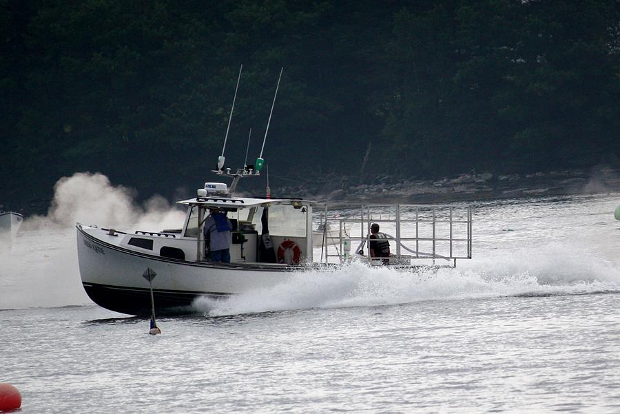 Racing Lobster Boat Photograph by Bonnie Brann - Fine Art America