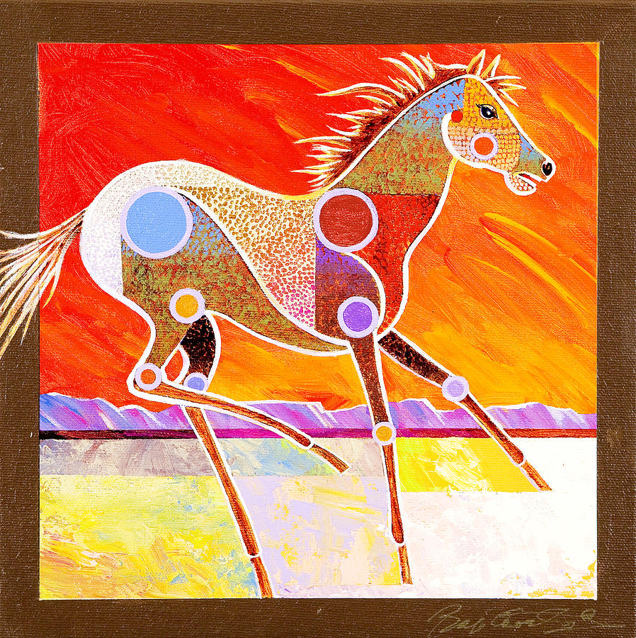 Racing the Desert Painting by Bob Coonts