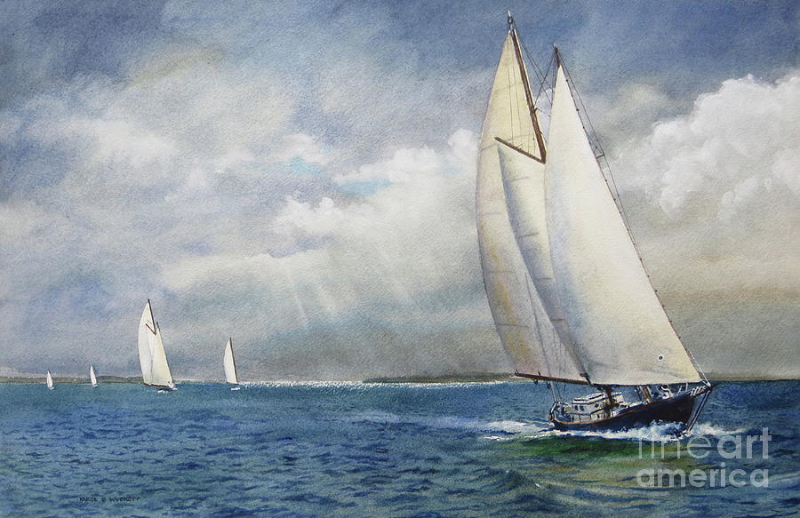 Racing The Wind Painting by Karol Wyckoff