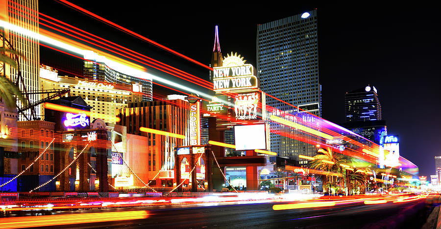 Racing through Las Vegas Photograph by David Lee Thompson