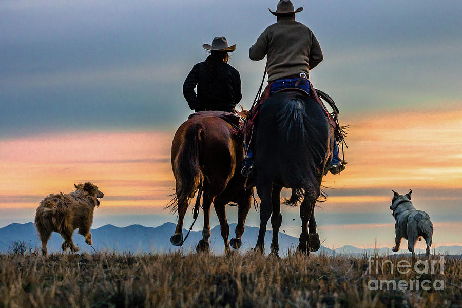 Racing to the Sun Wild West Photography Art by Kaylyn Franks Photograph by Kaylyn Franks