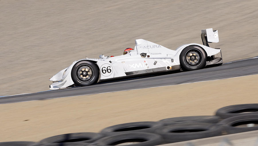 Racing Toward Victory -- Race Car at Laguna Seca Raceway, California Photograph by Darin Volpe