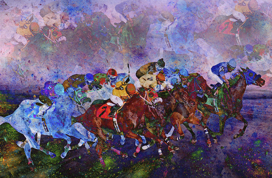 Fantasy Digital Art - Racing with Ghosts by Betsy Knapp