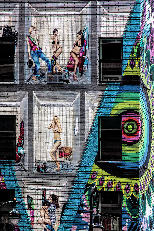Racy Painting on Building Photograph by Robert Ullmann