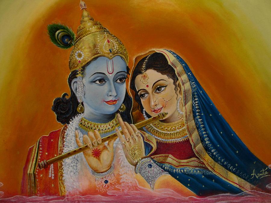 Radha-Krishna Painting by Asmita Savita | Fine Art America