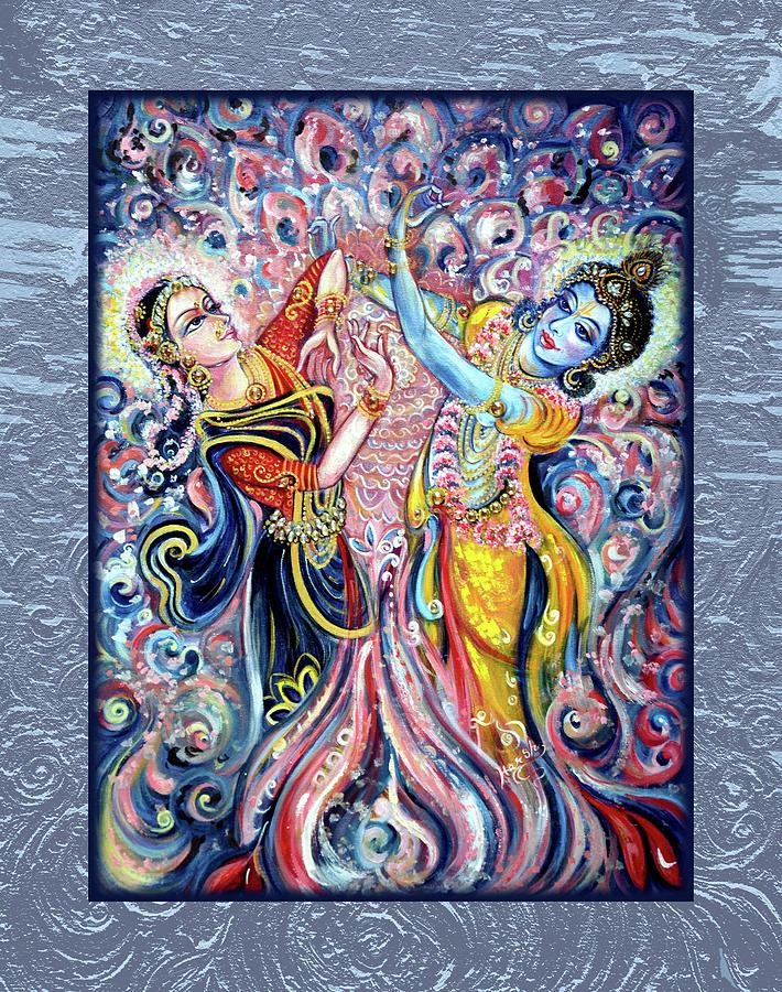 Radha Krishna - Cosmic Dance Digital Art by Harsh Malik