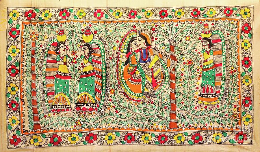 Radha Krishna Painting by Seema Singh - Fine Art America