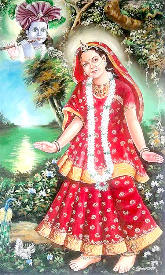 Radha Rani Painting by Vinay Kumar - Fine Art America