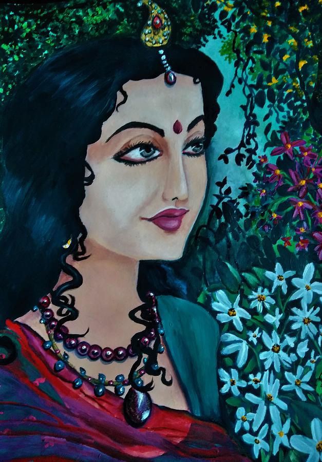 Radharani Painting by Tara Krishna