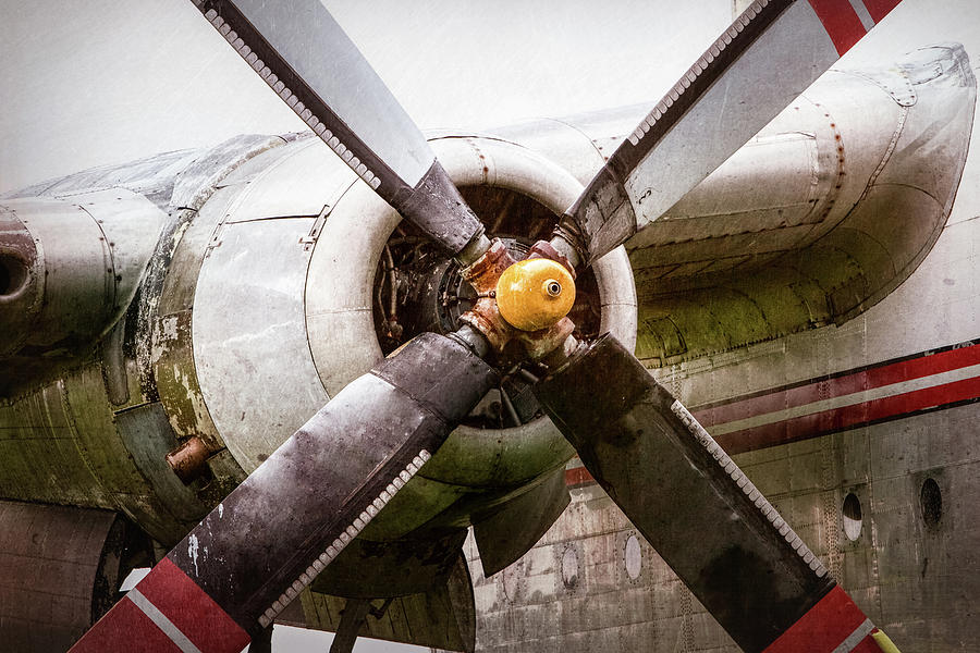 Radial Engine and Prop - Fairchild C-119 Flying Boxcar Photograph by Gary Heller