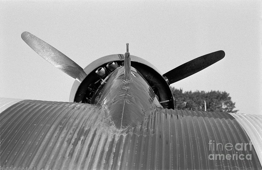 Radial engine and propeller Photograph by Riccardo Mottola