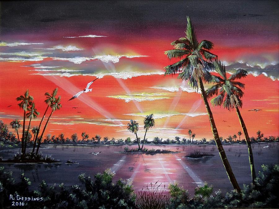 Egret Painting - Radiance of The Glades by Riley Geddings