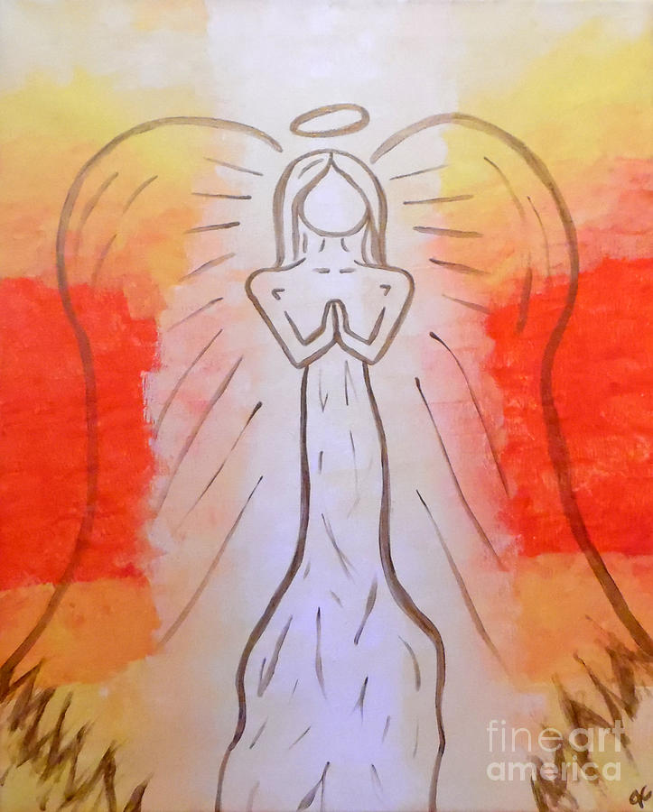 Radiant Angel Painting by Jilian Cramb - AMothersFineArt