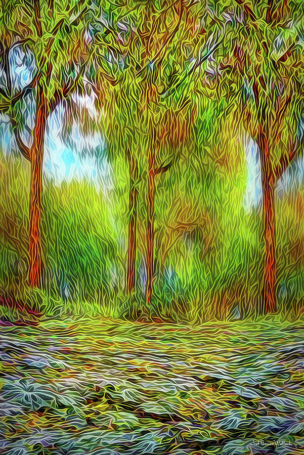 Radiant Forest Meadow Digital Art by Joel Bruce Wallach