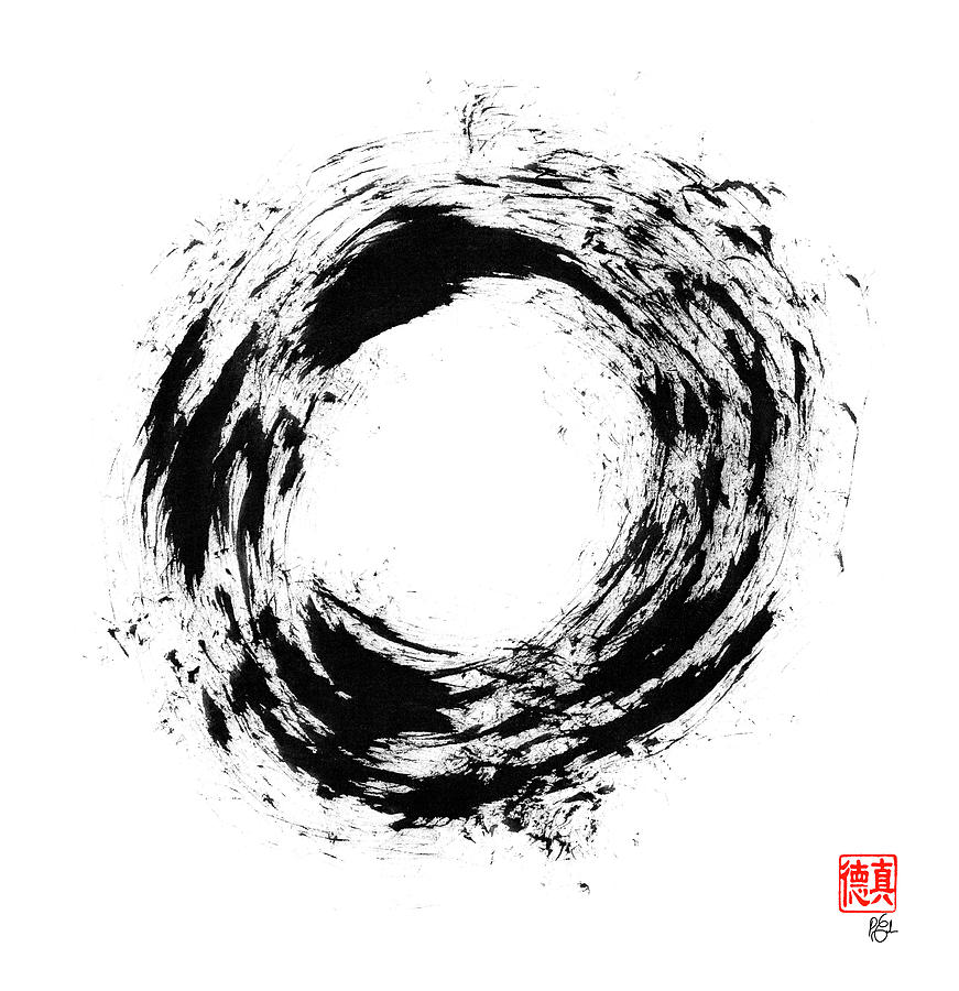 Radiant Light Enso Painting by Peter Cutler