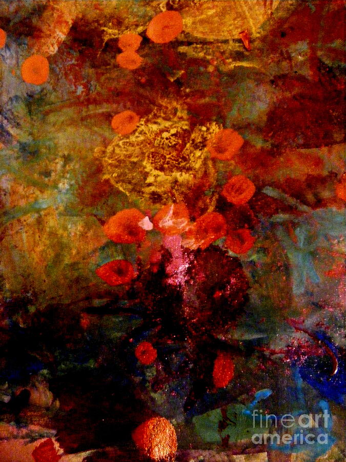 Greens Painting - Radiant Red by Nancy Kane Chapman